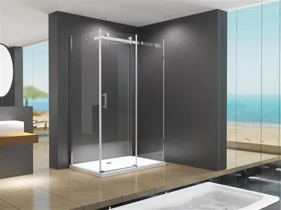 Produktbild von BuyLando Ida 120x80x195 cm U Form Duschkabine Schiebesystem