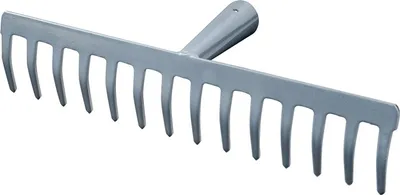 Produktbild von Straenrechen Arbeitsbreite 345 mm Zinkenlnge 55 mm, 14 Zinken mit konischer Dlle, ohne Stiel