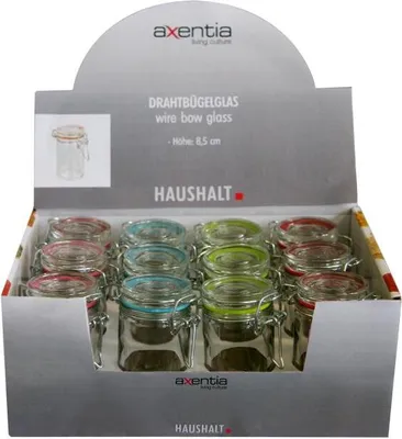 Produktbild von Axentia Drahtbügelglas farbiger Ring 1 Stück