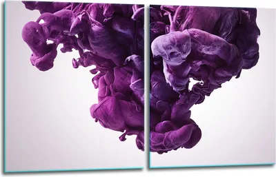 Produktbild von Herdabdeckplatten 2x40x52 Glaskeramikkochfeld 2-Teilig Glas Spritzschutz Violett