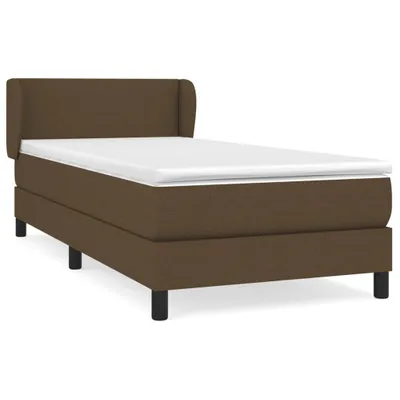Produktbild von vidaXL Boxspringbett mit Matratze Dunkelbraun 80x200 cm Stoff