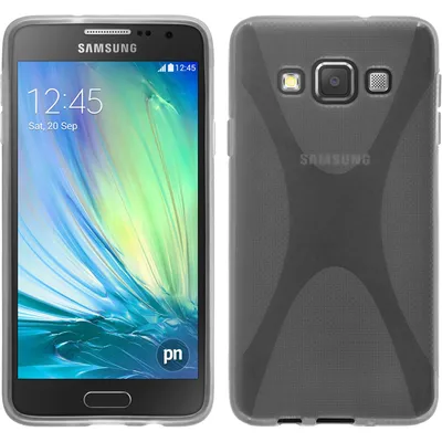 Produktbild von PhoneNatic Case kompatibel mit Samsung Galaxy A3 (A300) - clear Silikon Hülle X-Style + 2 Schutzfolien