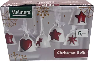 Immagine prodotto di Melinera Campane decorative di Natale - 6 pezzi