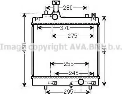 Produktbild von PRASCO SZA2113 Kühler Wasserkühler Motorkühler für SUZUKI Alto (GF) für NISSAN PIXO (UA0)