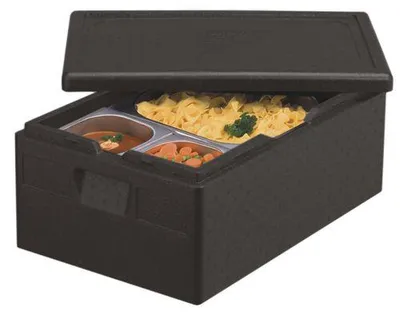 Produktbild von Papstar 15104, Box, Rechteckig, 30 l, Schwarz, Polypropylen (PP), 120 °C