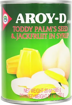 Produktbild von Aroy D Palmsamen & Jackfrucht in Syrup 565g/ATG280g