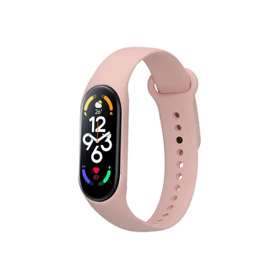 Immagine prodotto di braccialetto di ricambio kwmobile compatibile con il braccialetto Xiaomi Mi Band 7 - fascia fitness tracker in silicone in rosa antico