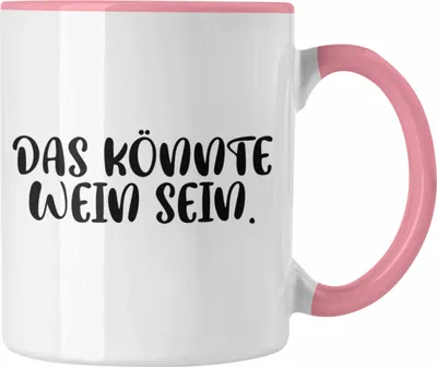 Produktbild von Trendation - Lustige Tasse Spruch - Das Könnte Wein Sein - Weinliebhaber Geschenk Sprüche Kaffeetasse Büro Kollege Kollegin (Rosa)