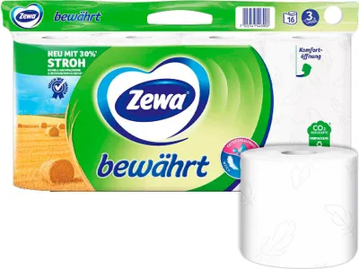 Obrázok produktu pre Zewa toaletný papier vyskúšaný a testovaný 3-vrstvový 8 kotúčov