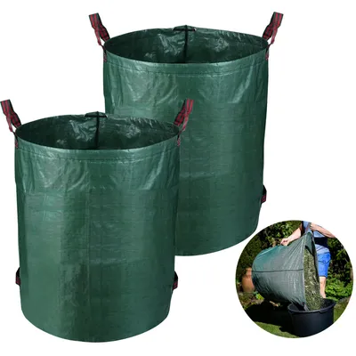 Produktbild von Jopassy Gartensack Gartenabfallsäcke XXL Rasensack Rasen Behälter Laubsack 272L Gartenabfallsäcke Premium 2X