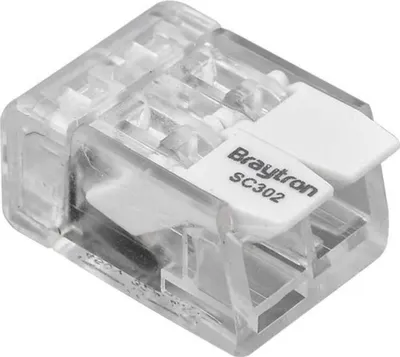 Produktbild von 1er Verbindungsklemme 2-fach mit Hebel | COMPACT Kabelverbinder mit Hebeln für alle Leiterarten weltweit