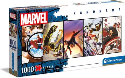 Obrázok produktu pre Clementoni 39611 - Panoráma Puzzle - Marvel (1000 dielikov) Superhrdinovia Puzzle