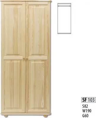 Image de Armoire de campagne Armoire de chambre à coucher massive Armoire en bois Meubles Nouveau