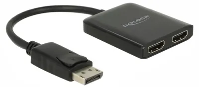 Immagine prodotto di DELOCK DisplayPort 1.4 Splitter 1 x DisplayPort zu 2 x HDMI