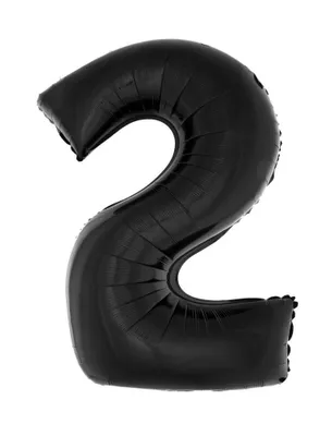 Immagine prodotto di Pallone in foil 40" numero 2 nero