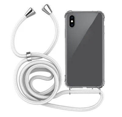 Obrázok produktu pre Puzdro na mobilný telefón s retiazkou Pre mobilný telefón Apple iPhone X / Xs v bielej farbe