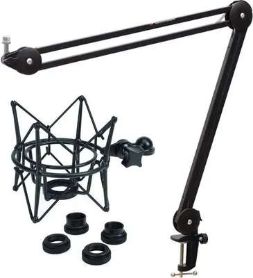 Produktbild von keepdrum MS138 Gelenkarm-Stativ mit Mikrofon-Spinne Schwarz