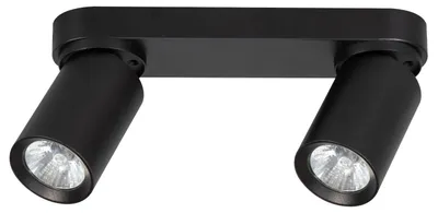 Immagine prodotto di Faretto FLEX nero 2xGU10x10W in metallo, dimensioni: 9x26x6 cm, IP20, Alfa