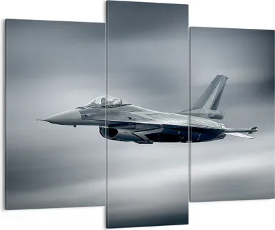 Produktbild von Bild auf Leinwand - Leinwandbild - Flugzeug Himmel Flug - 130x100cm - Wand Bild - Wanddeko - Leinwanddruck - Bilder - Kunstdruck - Wanddekoration - Leinwand bilder - Wandkunst - CB130x100-3415