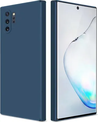 Image de Etui en silicone fin pour Samsung Galaxy Note 10+ / Note 10 Plus silicone liquide souple, mat, résistant aux rayures bleu