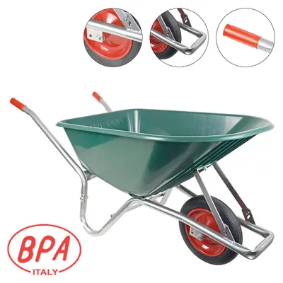 Produktbild von BPA Schubkarre pannensicher Vollgummirad 100l PP Mulde ******