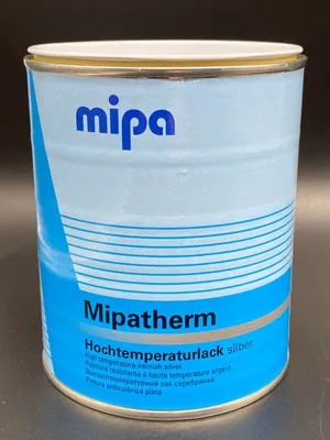 Produktbild von Mipa Mipatherm silber 750ml Hitzebeständig 800°C Lack für Auspuff, Motor u Öfen