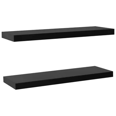 Obrázek produktu pro vidaXL Závěsné police 2 ks černé 100x20x3,8 cm