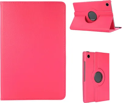 Produktbild von Für Samsung Galaxy Tab A8 2021 Pink 360 Grad Kunst Leder Hülle Tablet Tasche Neu
