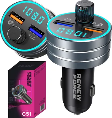 Zdjęcie produktu dla Transmiter Samochodowy Bluetooth Fm C51