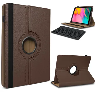Produktbild von Hülle Tastatur Tasche für Samsung Galaxy Tab S11 S10 S9 FE Schutzhülle DrehbarFarbe 360 Uni:Braun