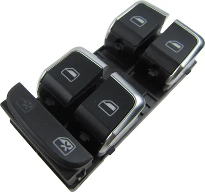 Produktbild von Original Audi Alu Chrom Fensterheber Schalter Taster für Audi A4 B8 A5 8T Q5 8R