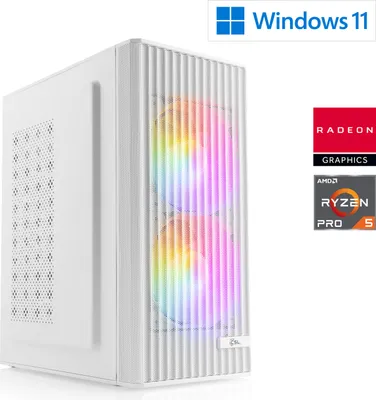 Image de PC Gaming M12890H / AMD Ryzen 5 Pro 5655G, 6x 3900 MHz / AMD / 16 Go DDR4 RAM / M.2 SSD 1000 Go - Windows 11 Home