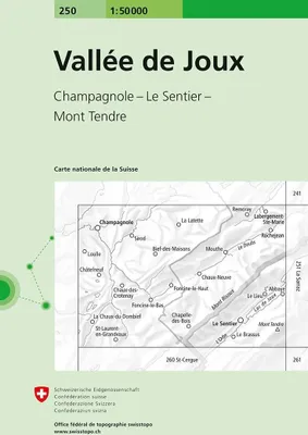 Produktbild von Swisstopo 1 : 50 000 Vallée de Joux