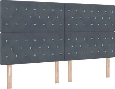 Immagine prodotto di vidaXL Testiera grigio scuro 180 cm velluto