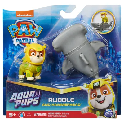 Zdjęcie produktu dla PAW Patrol PAW VHC Hero Pups Aqua Rubble GML, 3 lat(a), Szary, Żółty