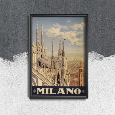 Produktbild von Poster - Canvas - Leinwand - 29,7 cm x 42 cm - Mailand, Italien