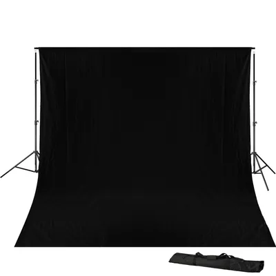 Productafbeelding van Bresser - F000336 - BR-D23 Achtergrond systeem + achtergronddoek, 3 x 6 meter, zwart