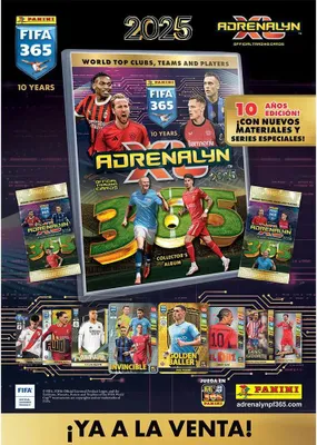 Obrázok produktu pre Panini Adrenalyn Fifa 365 2025 Trading Cards 50 vreciek Multicoloured Multicoloured One Size
