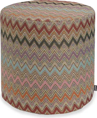 Produktbild von H.O.C.K. Cahlil Hocker rund Pouf Ø45x45cm multicolor boho