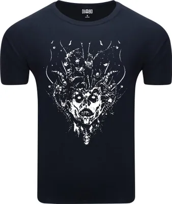 Obrázek produktu pro Diarbo pánské tričko s tmavým potiskem Halloween demon tmavě modré velikosti L