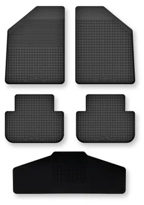 Zdjęcie produktu dla Dywaniki gumowe z tunelem do Nissan 100NX 1990-1995 (coupé) – 5 szt., czarne, dobierane – Wielganizator Semi-Universal