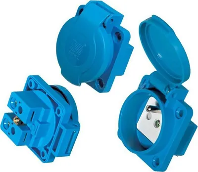 Obrázok produktu pre Zásuvka na panel ZP16 230V modrá