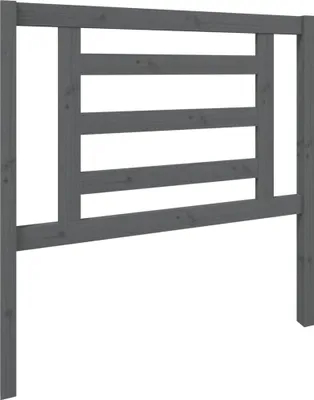 Obrázek produktu pro vidaXL Čelo postele Grey 96x4x100 cm Masivní borovicové dřevo