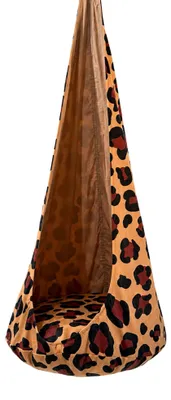 Produktbild von Kinder Hängesessel XXL Leopardenmuster – Cocoon Hängeschaukel und Hängesitz für Kinder
