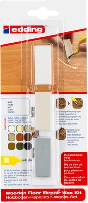 Produktbild von Edding 8902, Möbel-Reparaturstift, Wachs, Weiß, 90 mm, 15 mm, 3 Stück(e)
