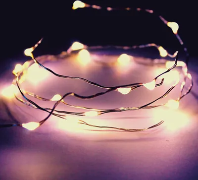 Produktbild von LED Lichterkette mit Batterie 20er, warmweiß Wasserlichterkette