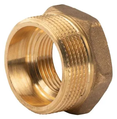 Produktbild von Messing Gewinde-Fitting Reduzierung 1 1/2"AG (DN 40) - 1"IG (DN 20) - schwere Ausführung