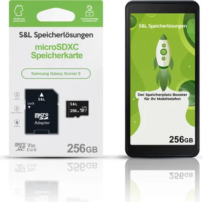 Produktbild von microSD Speicherkarte S&L für Samsung Galaxy Xcover 5 - Speicherkapazität: 256 GB