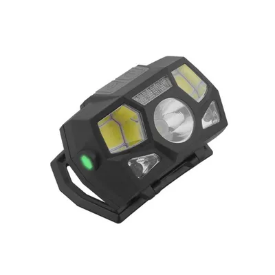 Immagine prodotto di Lampada frontale LTC Lampada frontale 1LED 3W + 2xCOB 1,5W batteria ricaricabile integrata 900mAh 450lm con sensore di movimento