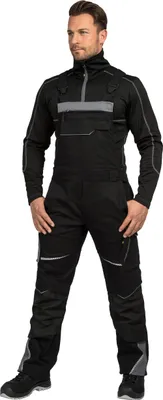 Produktbild von Leibwächter Latzhose Flex-Line FLEXL Gr. 102 schwarz/grau